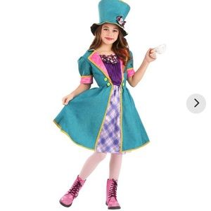 Girls mad hatter costume Alice in wonderland